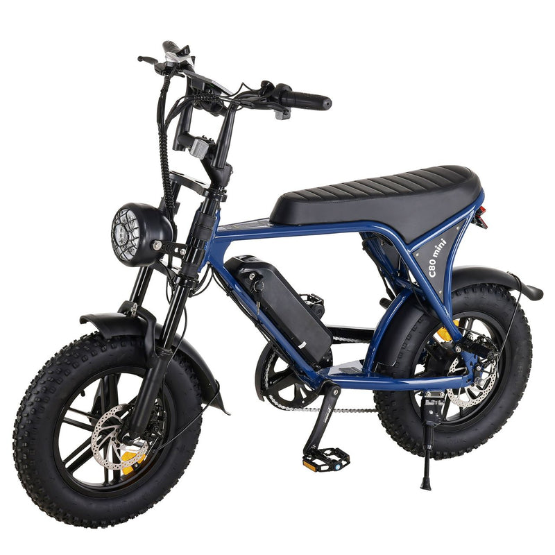 C80 - Mini Fatbike - Blauw - fatbikeskopen.nl