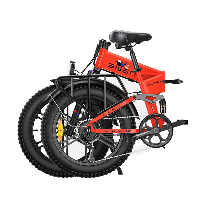 ENGWE Engine X - Elektrische Vouwfiets - Rood - fatbikeskopen.nl