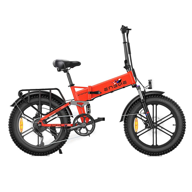 ENGWE Engine X - Elektrische Vouwfiets - Rood - fatbikeskopen.nl