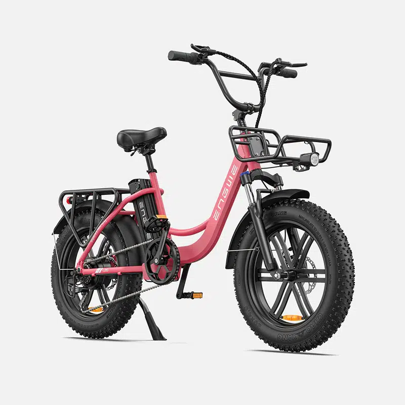 ENGWE L20 SUPER DEAL - Lage instap - Roze + Voorrekje + Telefoonhouder + ART 2 Slot - fatbikeskopen.nl