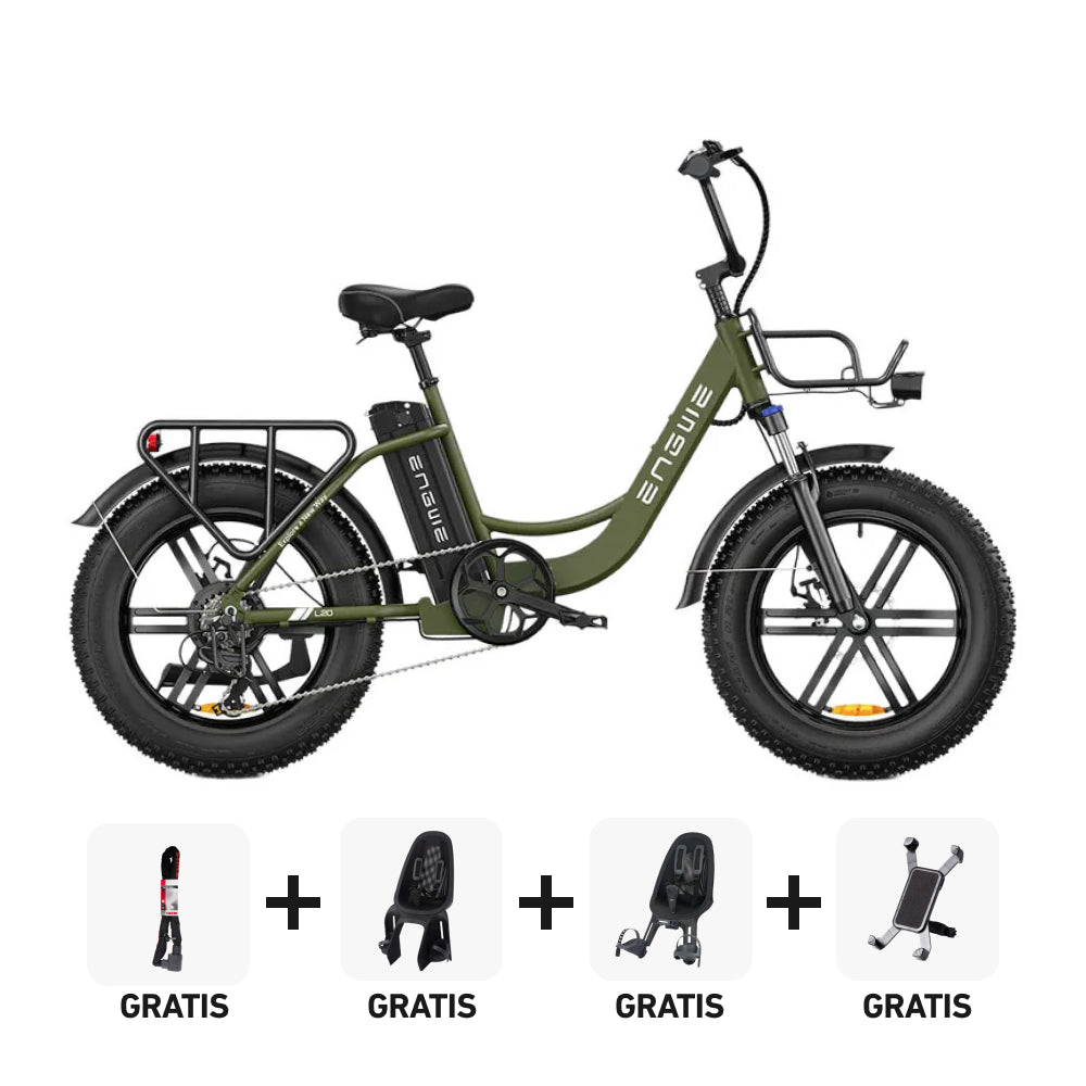 Family Bundle Deal! | ENGWE L20 - Groen - fatbikeskopen.nl