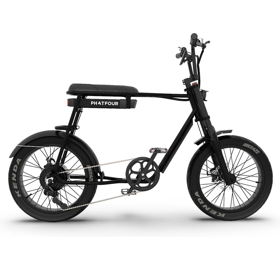 Phatfour FLB+ - Fatbike - Zwart - fatbikeskopen.nl